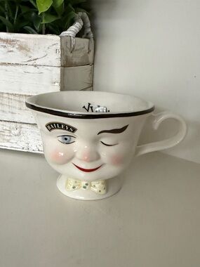 Bailey's Winking Cup YUM Anthropomorphic Smiling Man Face Porcelain Ltd. Ed. VTG